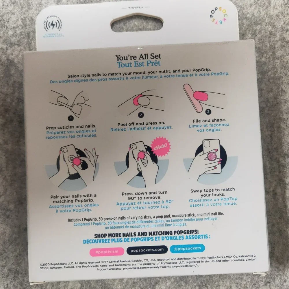 Starry Skies PopSockets 30Gel Nails & Matching PopGrip